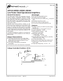 浏览型号LM358M的Datasheet PDF文件第1页