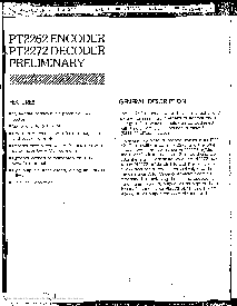 浏览型号PT2272的Datasheet PDF文件第1页