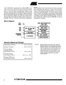 浏览型号AT28HC64B 的Datasheet PDF文件第2页