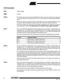 浏览型号AT89S51 的Datasheet PDF文件第4页