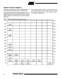 浏览型号AT89C1051U 的Datasheet PDF文件第4页