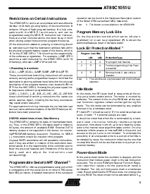 浏览型号AT89C1051U 的Datasheet PDF文件第5页