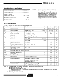 浏览型号AT89C1051U 的Datasheet PDF文件第9页