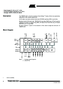 浏览型号T89C51CC01 的Datasheet PDF文件第2页