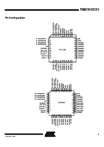 浏览型号T89C51CC01 的Datasheet PDF文件第3页