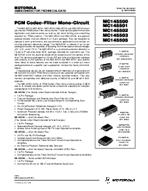 浏览型号MC145503的Datasheet PDF文件第1页