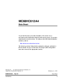 浏览型号MC68HC812A4的Datasheet PDF文件第3页