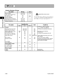 浏览型号RF2131的Datasheet PDF文件第2页