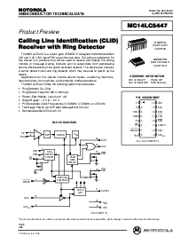 浏览型号MC14LC5447的Datasheet PDF文件第1页