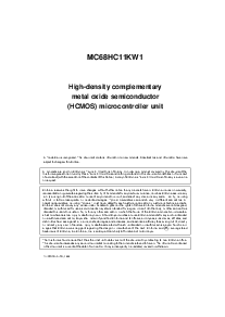 浏览型号MC68HC11KW1的Datasheet PDF文件第3页