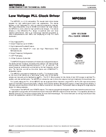 浏览型号MPC952的Datasheet PDF文件第1页