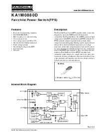 浏览型号KA1M0880D的Datasheet PDF文件第1页