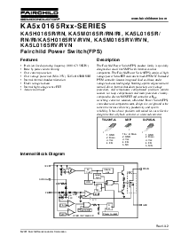 浏览型号KA5H0165R的Datasheet PDF文件第1页