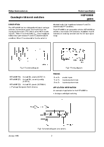 浏览型号HEF4066B的Datasheet PDF文件第2页