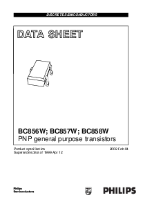 浏览型号BC858W的Datasheet PDF文件第1页