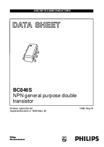 浏览型号BC846S的Datasheet PDF文件第1页