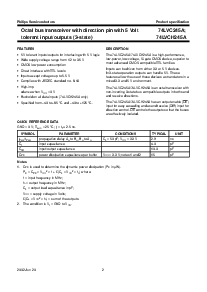 浏览型号74LVCH245A的Datasheet PDF文件第2页