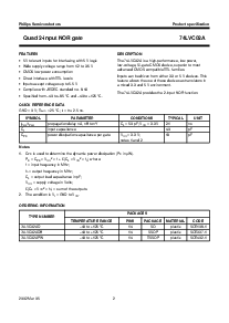 浏览型号74LVC02A的Datasheet PDF文件第2页