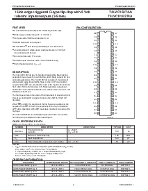 浏览型号74LVC16374A的Datasheet PDF文件第2页