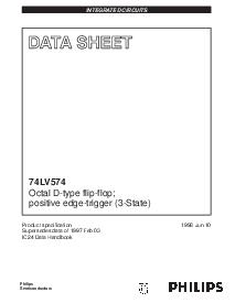 浏览型号74LV574的Datasheet PDF文件第1页
