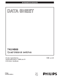 浏览型号74LV4066的Datasheet PDF文件第1页