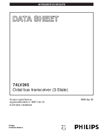 浏览型号74LV245的Datasheet PDF文件第1页
