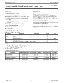 浏览型号74LV273的Datasheet PDF文件第2页