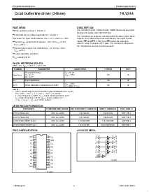 浏览型号74LV244的Datasheet PDF文件第2页
