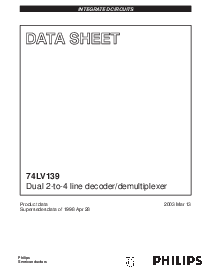 浏览型号74LV139的Datasheet PDF文件第1页