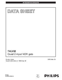 浏览型号74LV02的Datasheet PDF文件第1页
