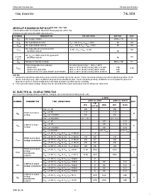 浏览型号74LV04的Datasheet PDF文件第4页