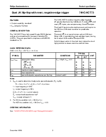 浏览型号74HC/HCT73的Datasheet PDF文件第2页