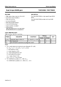 浏览型号74HCT2G00的Datasheet PDF文件第2页