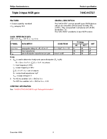 浏览型号74HC/HCT27的Datasheet PDF文件第2页
