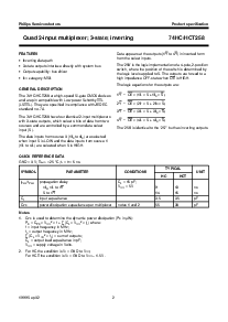 浏览型号74HC/HCT258的Datasheet PDF文件第2页