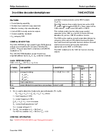 浏览型号74HC/HCT238的Datasheet PDF文件第2页