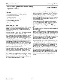 浏览型号74HC/HCT193的Datasheet PDF文件第2页
