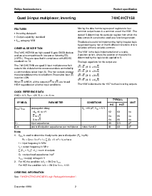 浏览型号74HC/HCT158的Datasheet PDF文件第2页