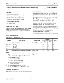 浏览型号74HC/HCT138的Datasheet PDF文件第2页