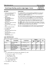 浏览型号74AHC574的Datasheet PDF文件第2页