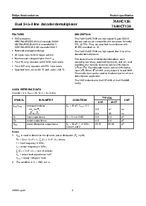 浏览型号74AHCT139的Datasheet PDF文件第2页