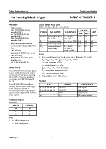 浏览型号74AHCT14的Datasheet PDF文件第2页