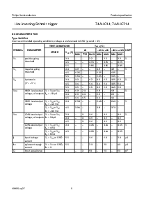 浏览型号74AHCT14的Datasheet PDF文件第5页