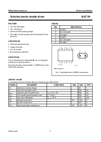 浏览型号BAT74V的Datasheet PDF文件第2页