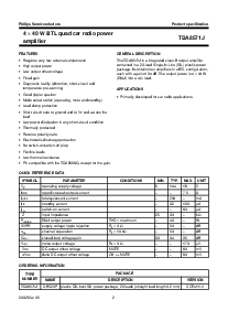 浏览型号TDA8571J的Datasheet PDF文件第2页