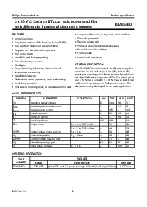 浏览型号TDA8566Q的Datasheet PDF文件第2页