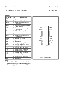 浏览型号TDA8542AT的Datasheet PDF文件第4页