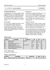 浏览型号TDA8542AT的Datasheet PDF文件第5页