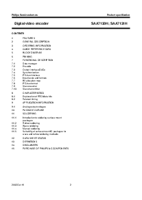 浏览型号SAA7120H的Datasheet PDF文件第2页