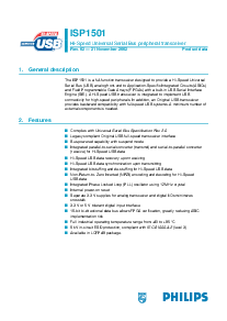 浏览型号ISP1501的Datasheet PDF文件第1页